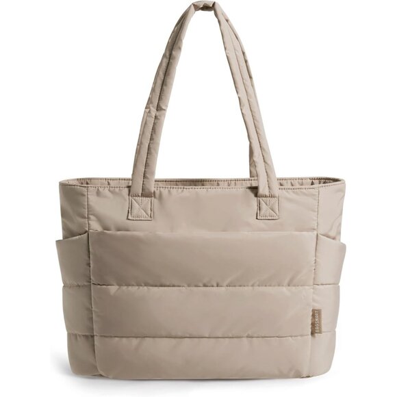 Ultra-Light Puffer Tote for Women - Versatile Handbag for Work & Travel - Picture 1 of 6